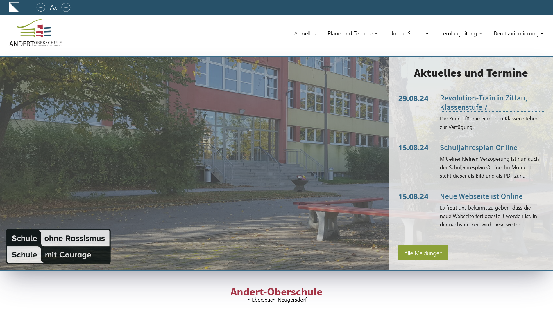 Neue Webseite ist Online